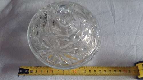 Vintage Cut Glass Bowl & Lid